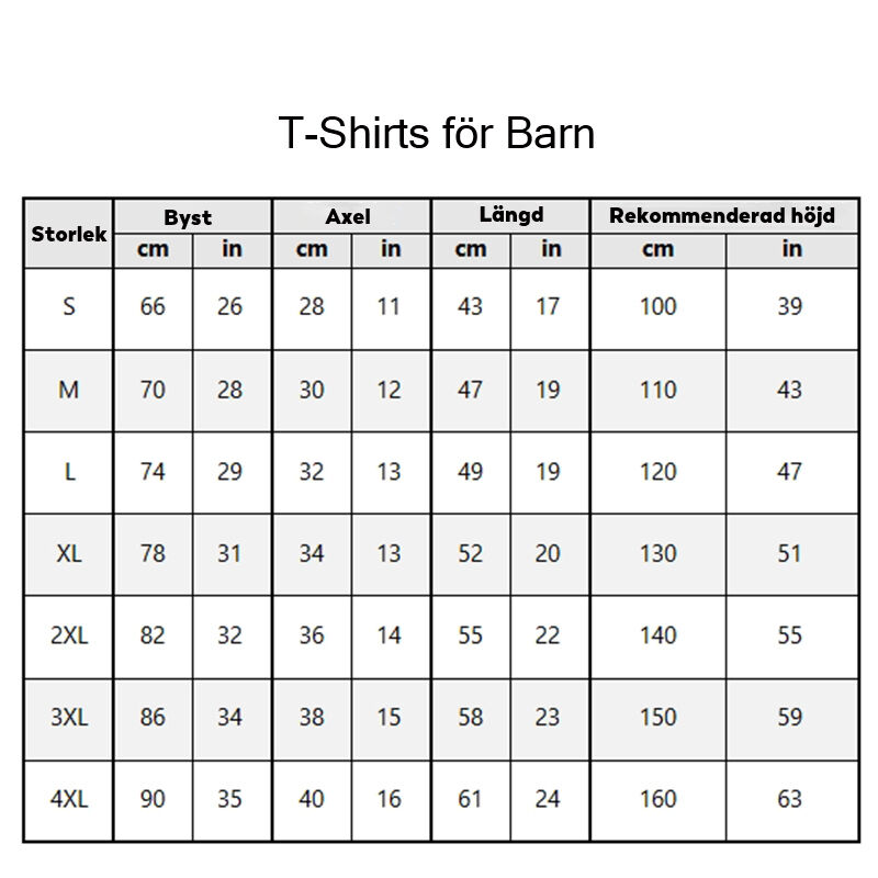 Personlig T-shirt för barn broderad med individuellt namn Varm present till barn