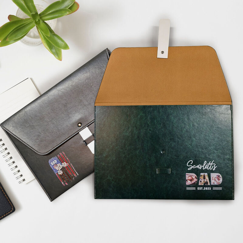 Personalized Picture Briefcase Best Gift for Dad