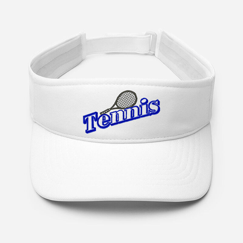 Casquette de tennis personnalisée avec visière brodée et motif de raquette de tennis personnalisé cadeau idéal pour les amateurs de tennis
