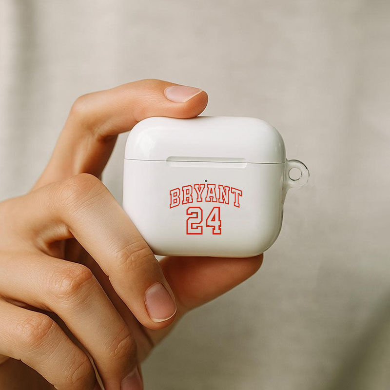 Gepersonaliseerde AirPods-oortelefoonhoes met naam en eigen nummer Creatief cadeau voor je vriend