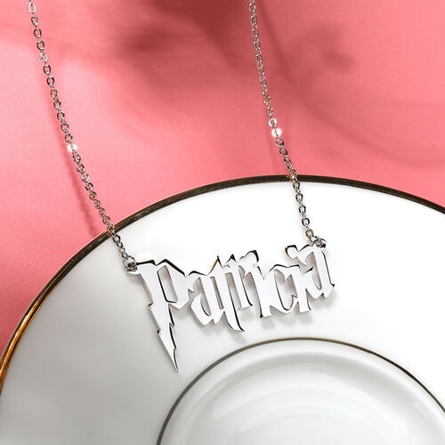 "Flame" Personalized Name Necklace