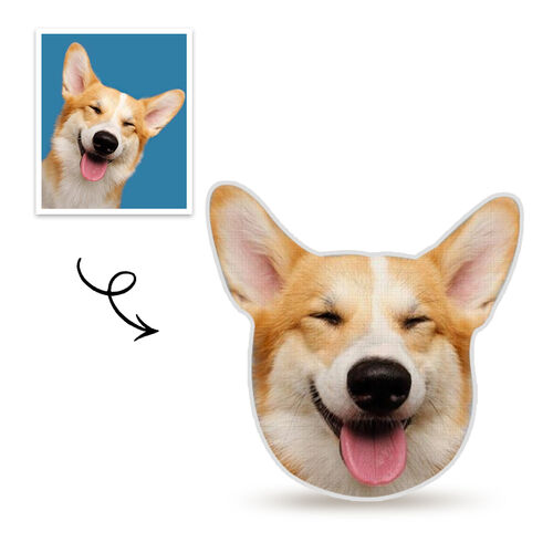 Personalisiertes Hund Kissen 3D Porträt Kissen Geschenk für Freunde