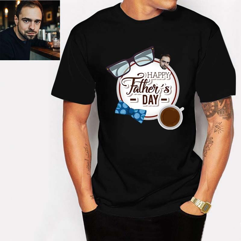 Custom Photo T-shirt Gift For Father