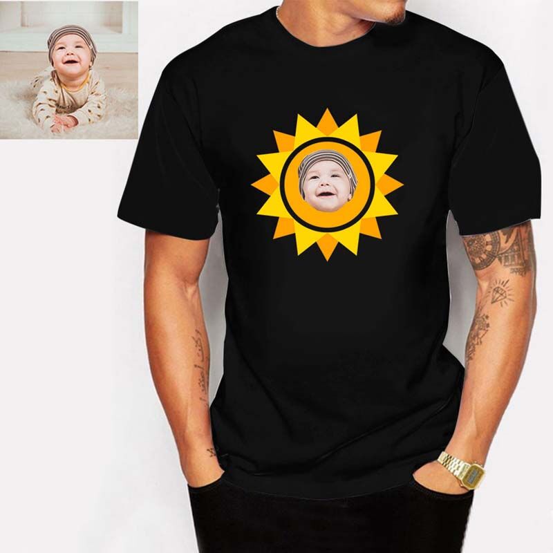 T-shirt personnalisé avec photo du soleil