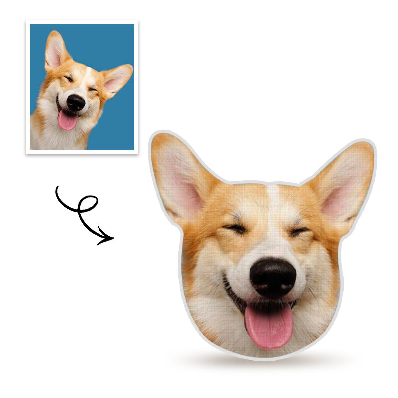 Almohada personalizada cara de perro impresa en 3D regalo para cumpleaños