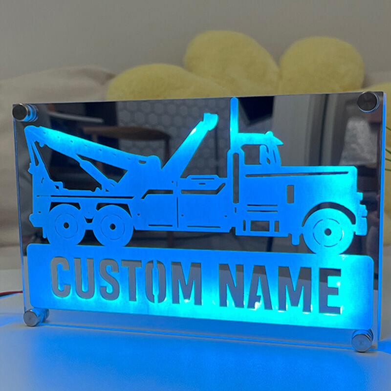Personalized mirror lights with car graphics cool gifts for car lovers