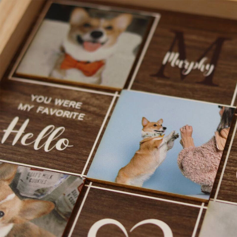 Personalized Frame Custom Pet Photos You Were My Hardest Goodbye Memorial Gift for Pet Lovers