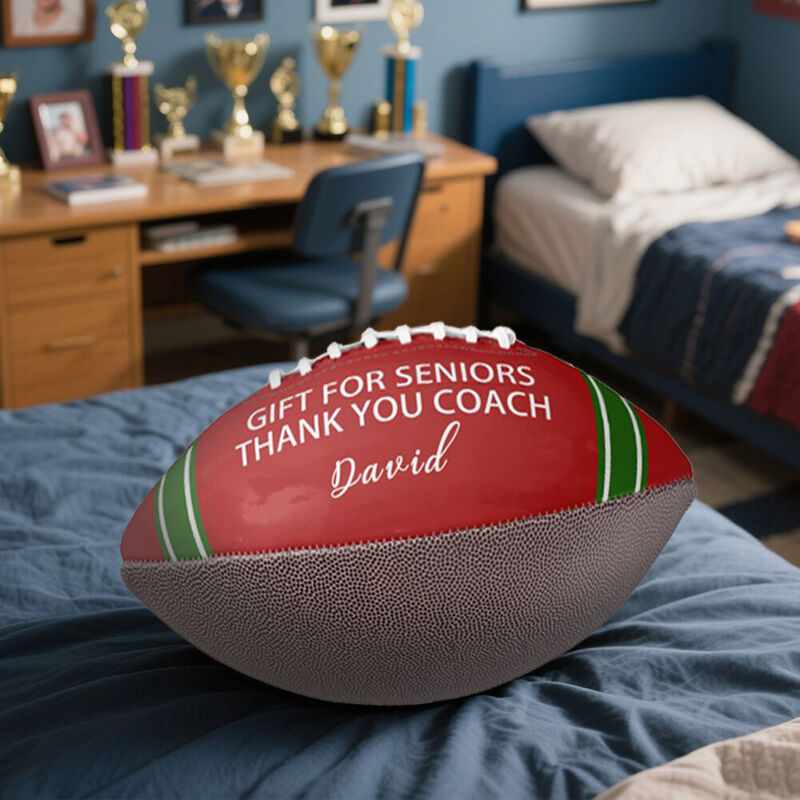 Customize Footballs Add Photos and Text to Personalize Gifts as Back-to-School Gifts for Coaches