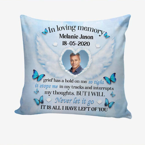 "In Loving Memory" Custom Photo Pillow