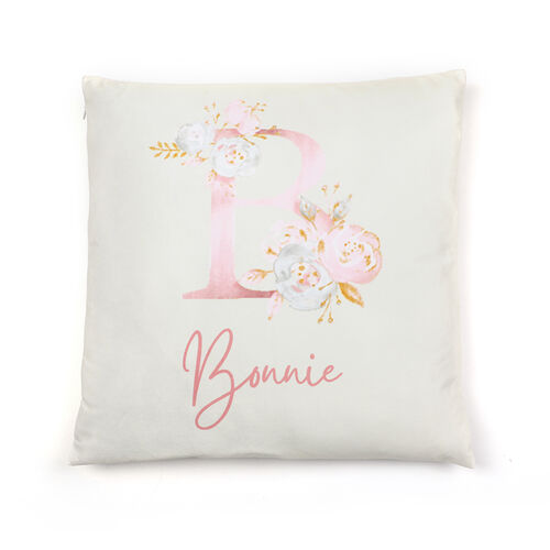 "Bloom for You" Custom Name Pillow