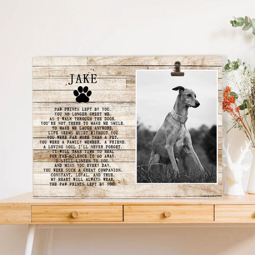 Personalisierter Haustier-Fotorahmen Gedenk-Bilderrahmen für Tierliebhaber