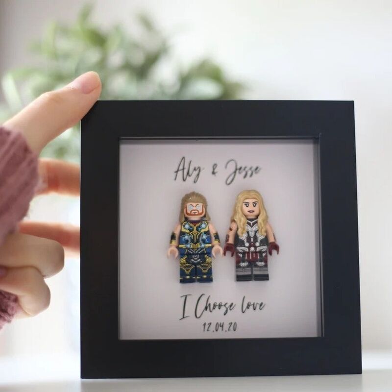 Gepersonaliseerd Superhelden Frame Custom "I Choose Love"