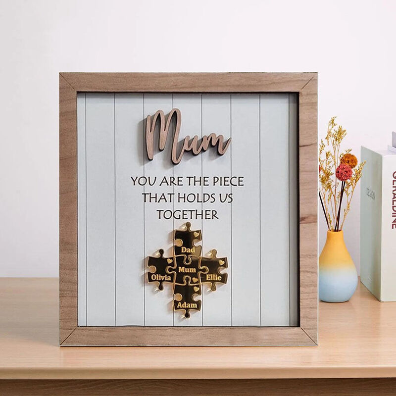 Personalized Name Puzzle Photo Frame Best Gift For Mom