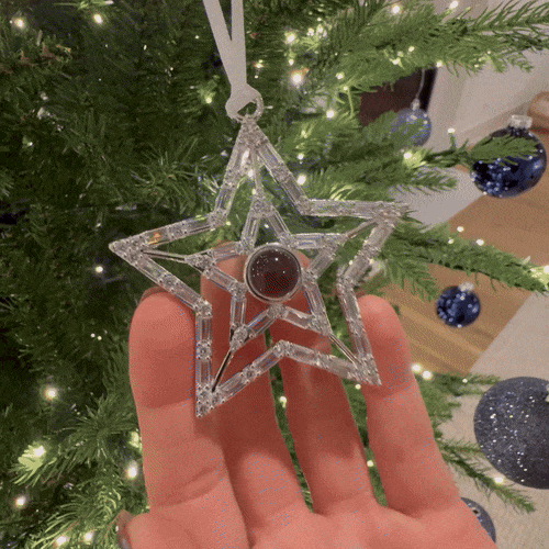 五芒星 写真 投影 クリスマス オーナメント オリジナル