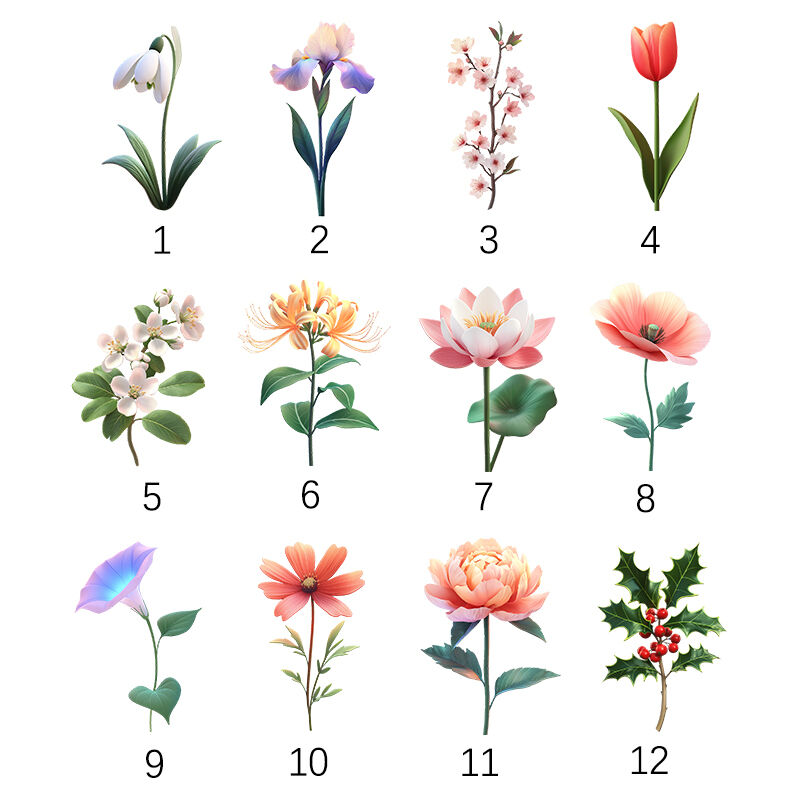 Personalisierte Leggings Individuelles Buntes Geburtsmonat Blumen Design Exquisites Geschenk für Ihre Mutter Ehefrau