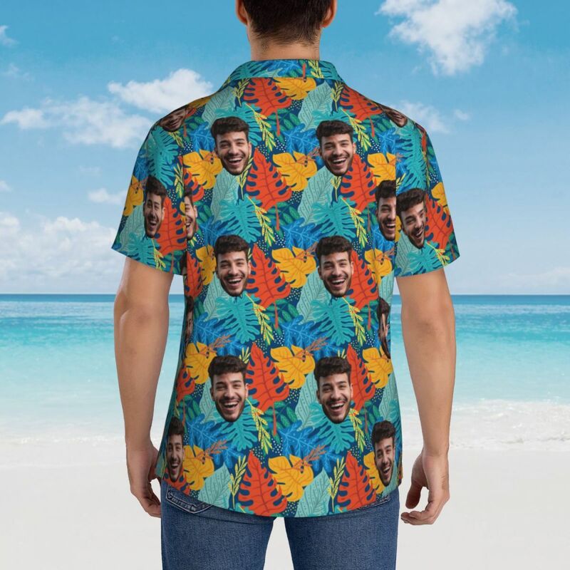 Camisa Hawaiana Personalizada Unisex Vacaciones de Verano Regalo para Hombre