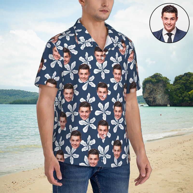 Camisa hawaiana personalizada Unisex Vacaciones de Verano Regalo para Hombre