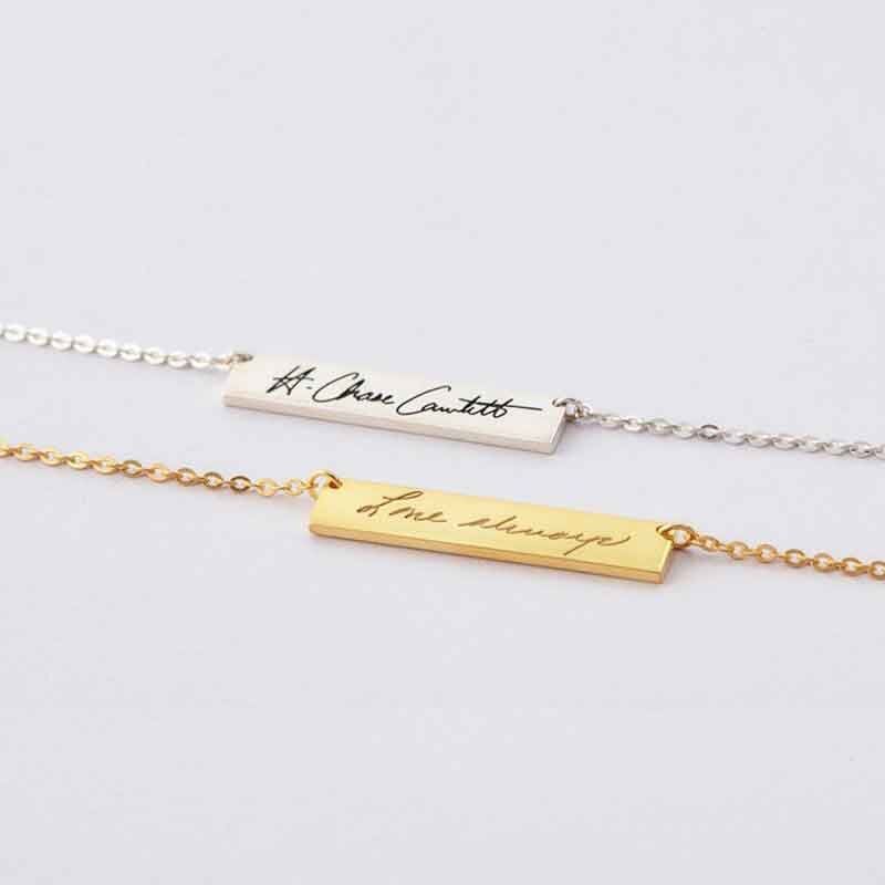 Custom Handwriting Name Necklace For Mom