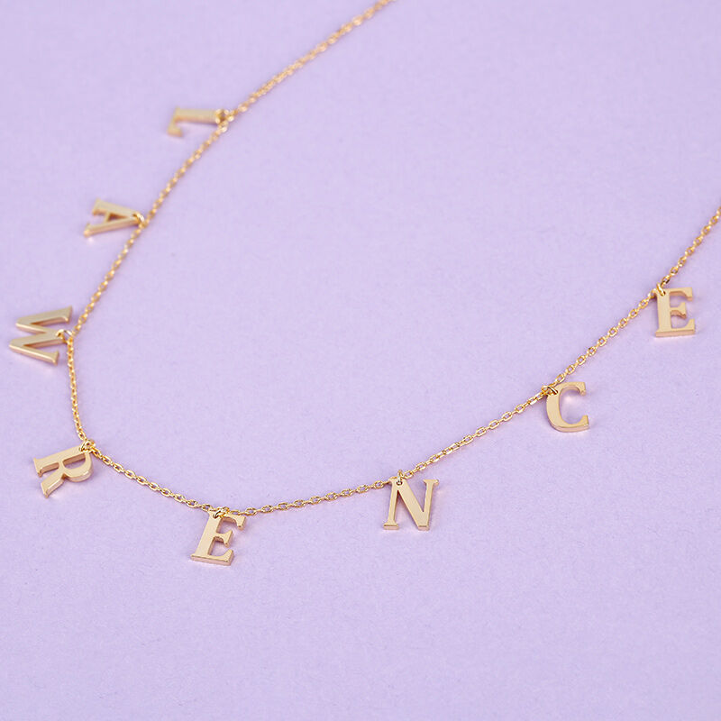 "Be Adventurers" Personalized Initial Necklace