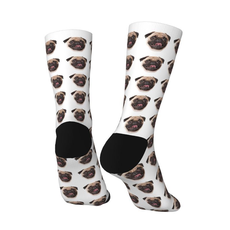 Personalisierte Socken mit Gesicht und Hundefoto