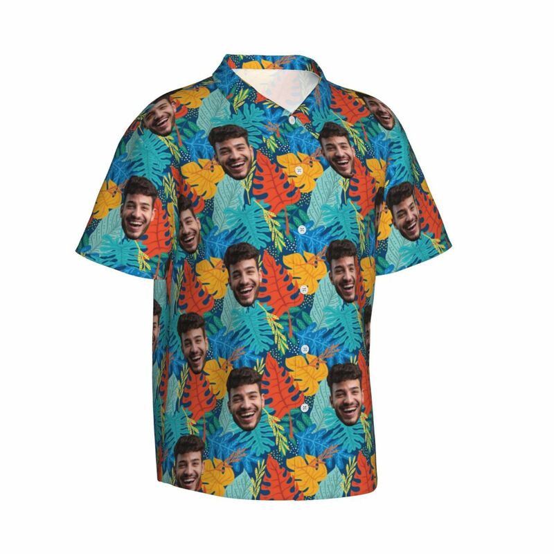 Camisa Hawaiana Personalizada Unisex Vacaciones de Verano Regalo para Hombre