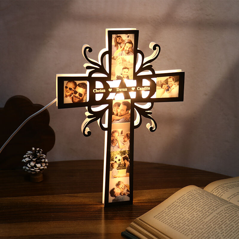 Personalized Picture Night Light with Custom Name Creative Gift for Daddy