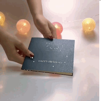 3D Kreative Pop Up Karte Hollow Paper Carving Torte für Geburtstag