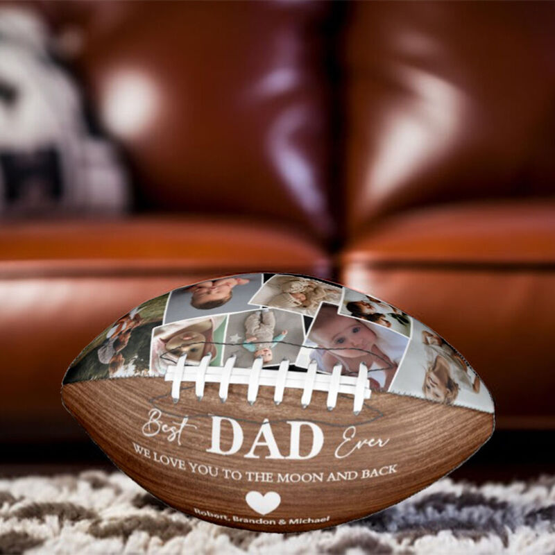 Cadeau Ballon de rugby personnalisable pour le meilleur papa
