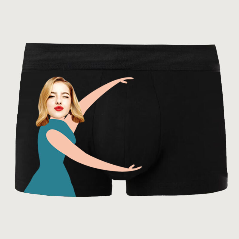 Personalisiertes Bild Herrenunterwäsche Boxershorts Fernbeziehung Geschenk für Boyfriend