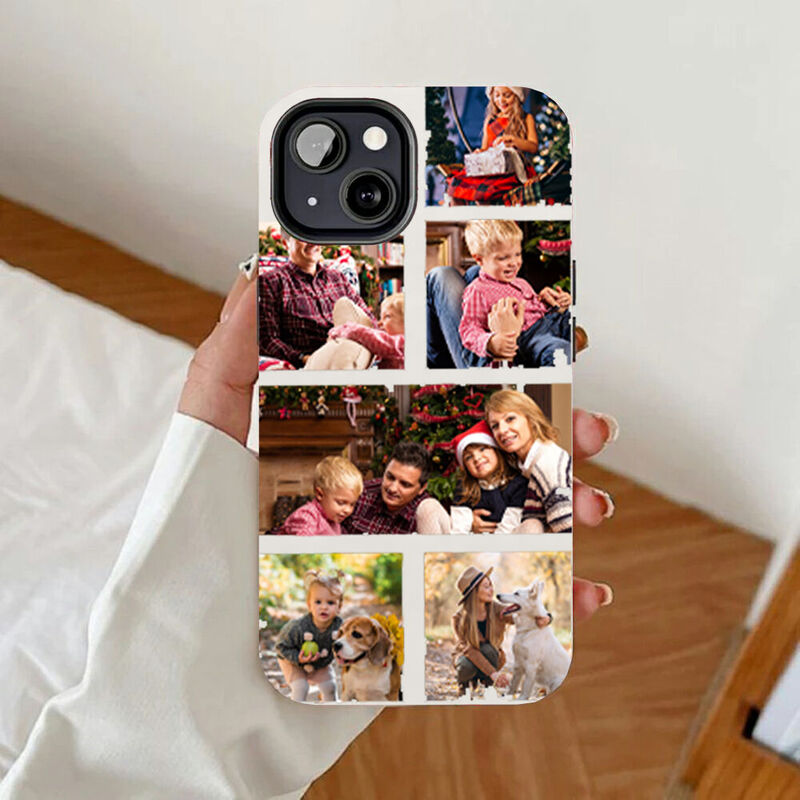 Personalisierte Handytasche mit individuellem Foto Warmes Weihnachtsgeschenk für die Familie