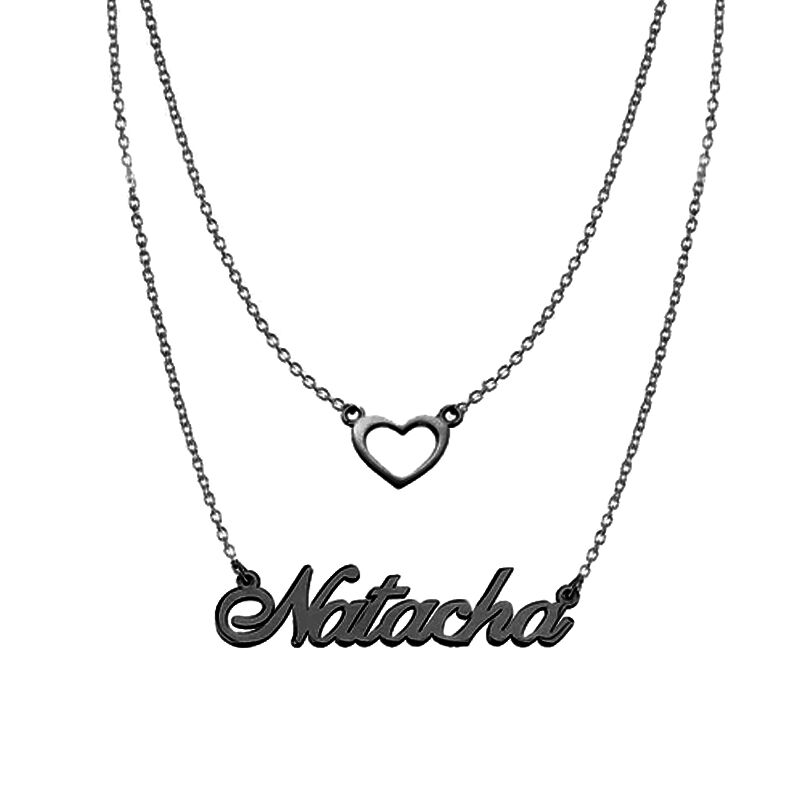 "Give My Heart To You" Personalized Heart Name Necklace