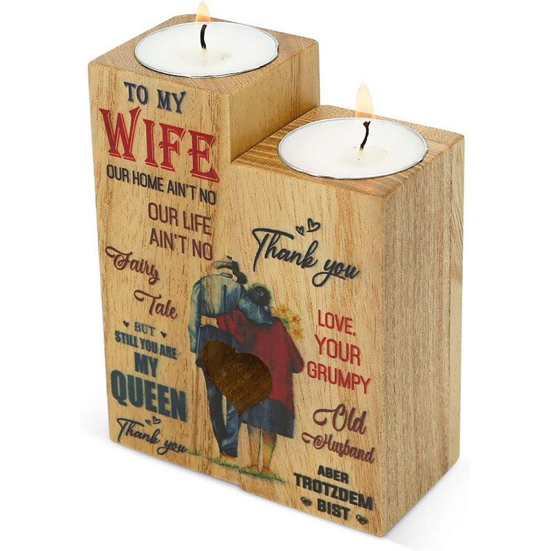 Handgemachter Kerzenständer Kerzenhalter Geschenk für Ehefrau/Paar