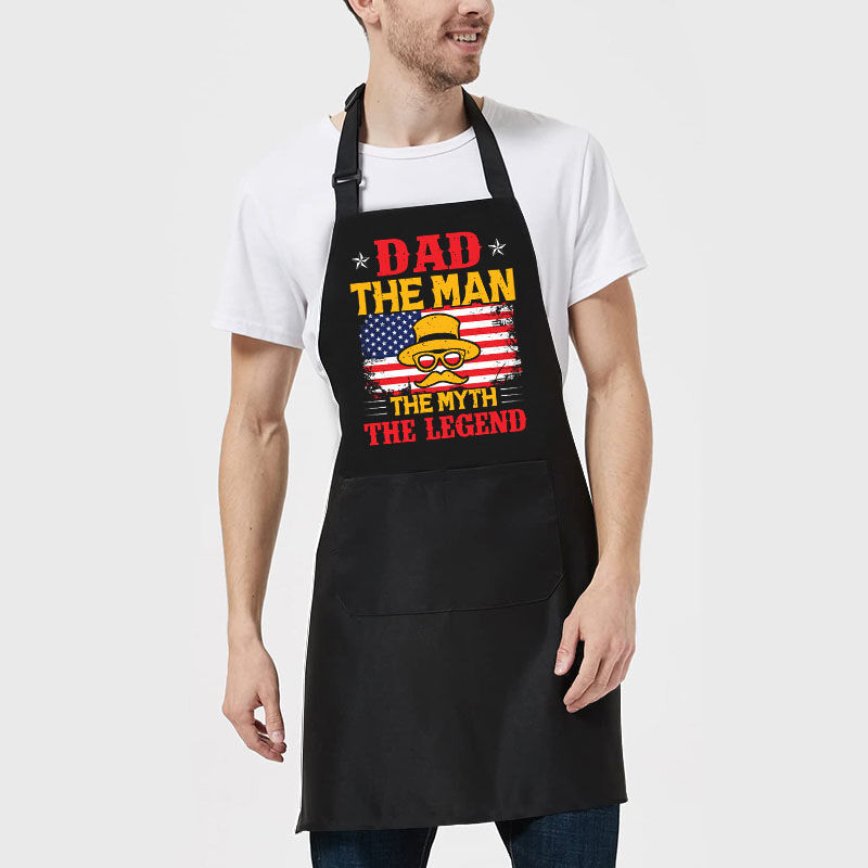 Cooking Apron Cool Gift for Dear Father "the Man the Myth the Legend"