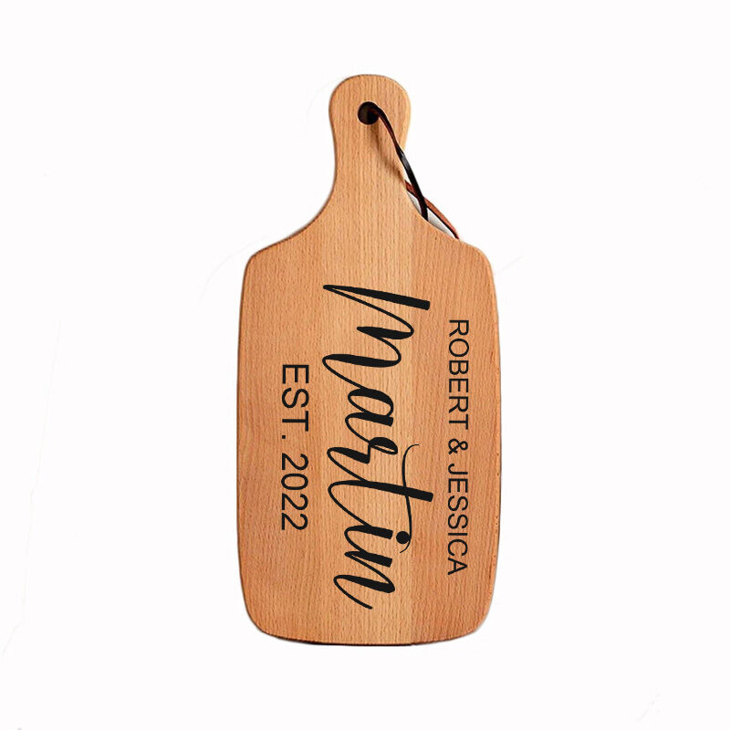 Personalized Name And Date Charcuterie Board Special Present for New Couples