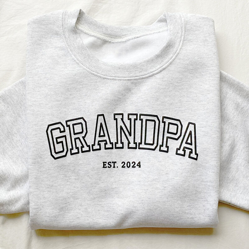 Personalized Sweatshirt Puff Print Custom Messages Design Your Own Creative Gift for Loved One