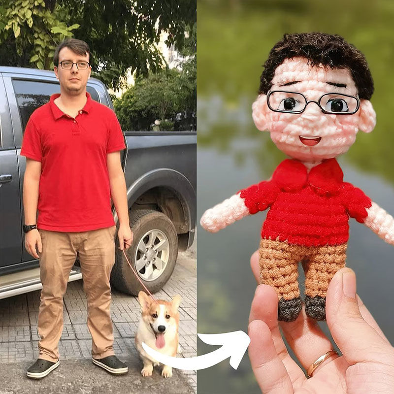 Personalized Handmade Full Body Woolen Doll For Men