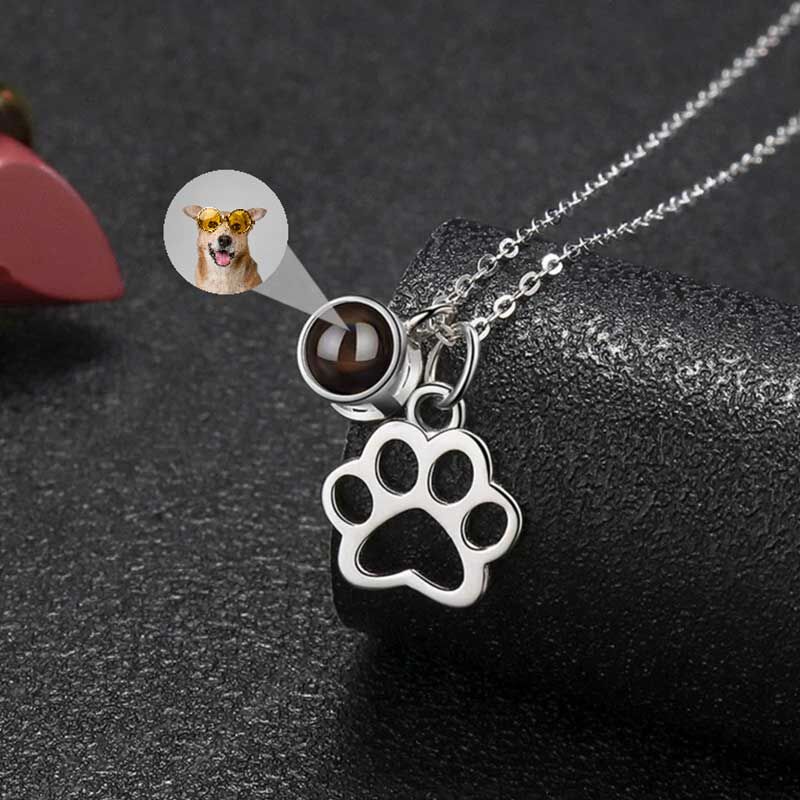 Personalized Claw Photo Projection Necklace Gift