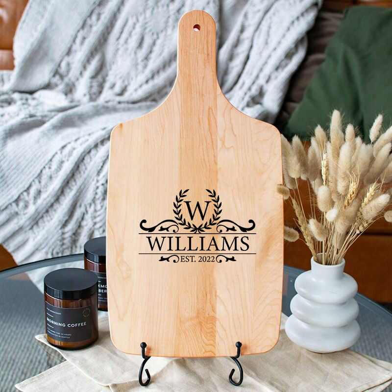 Personalized Name And Date Charcuterie Board with Special Symbol Pattern Creative Gift