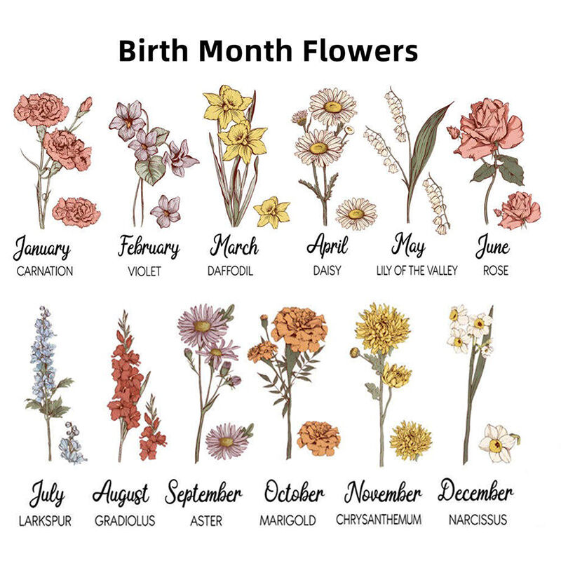 Felpa personalizzata Mom's Garden con fiore di nascita e nomi personalizzati Regalo caldo per la festa della mamma