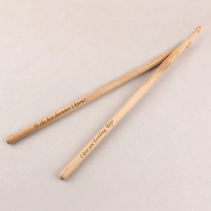 Personalisierte Drumsticks Individuell graviertes Geschenk für Schlagzeuger Geschenk für Freunde