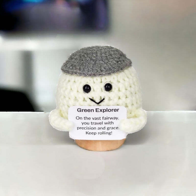 Handmade Crochet Golf Positive Doll Perfect Gift for Sports Lovers