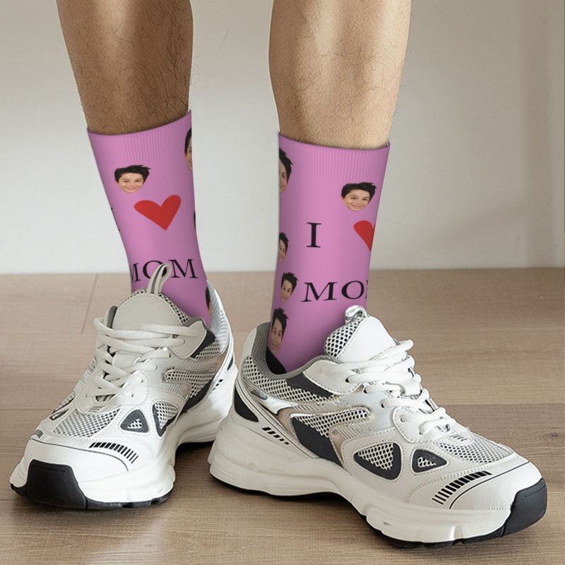 Custom Face Socks with Baby Photos for Mother's Day