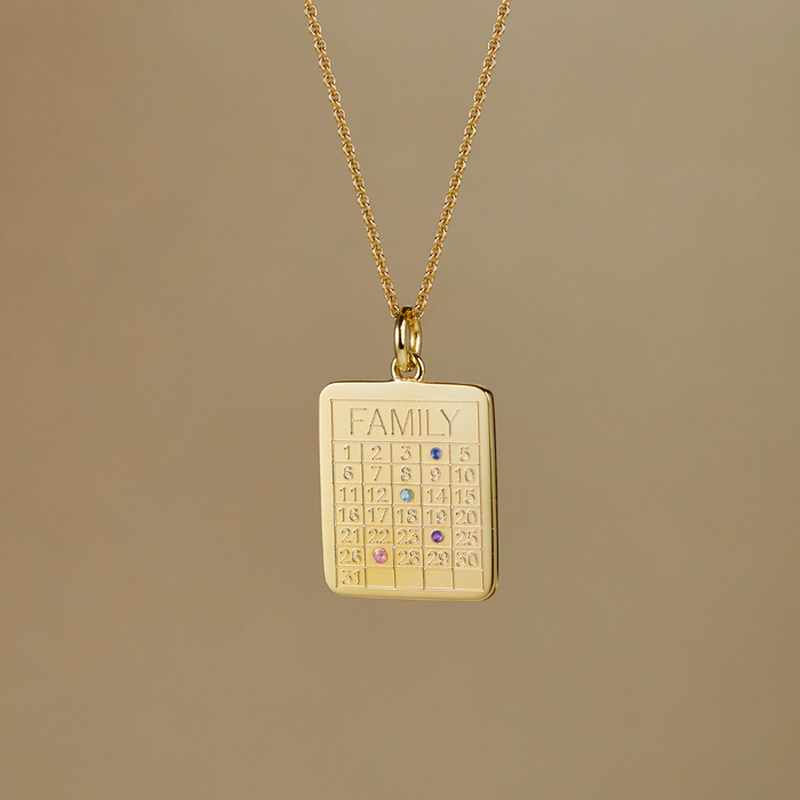 Personalized Number Tag Necklace For Anniversaries