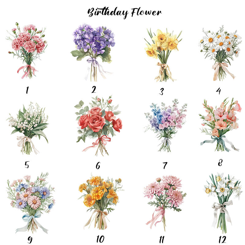 Personalized Luggage Cover Custom Birthday Flower Gift for Birthday