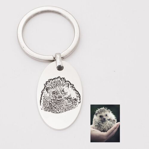 "Lovely Pet" Custom Photo Keychain