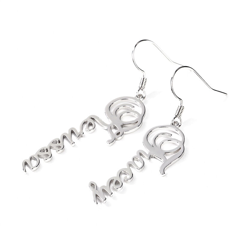 "All of me" Personalized Name Earrings