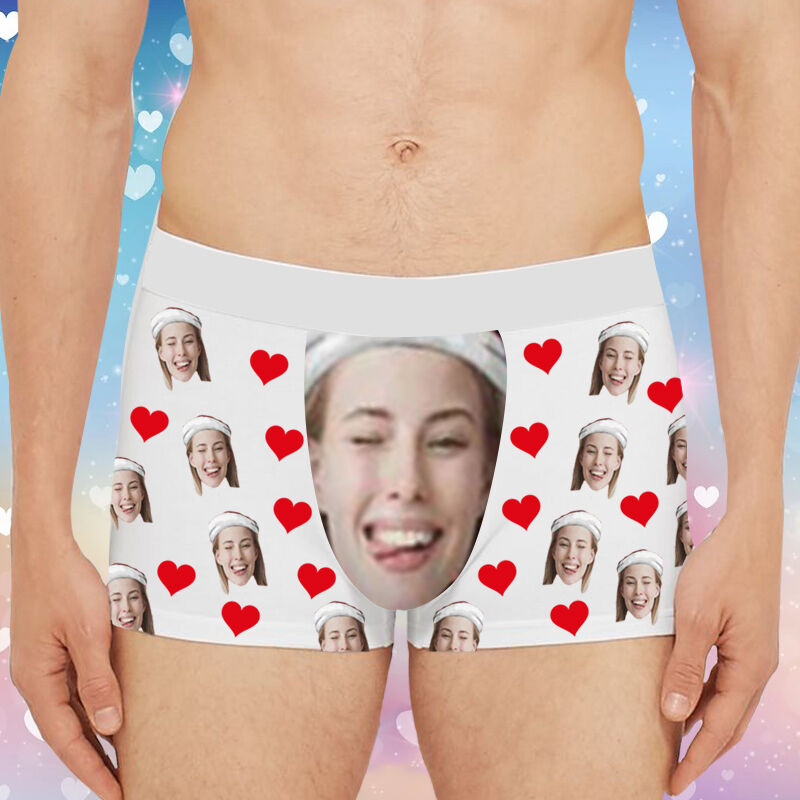 Personalized Picture Men's Underwear Boxer Briefs Interesting Gift for Husband