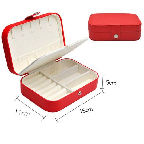 Personalized Jewelry Box Custom Name Double Layer Capacity