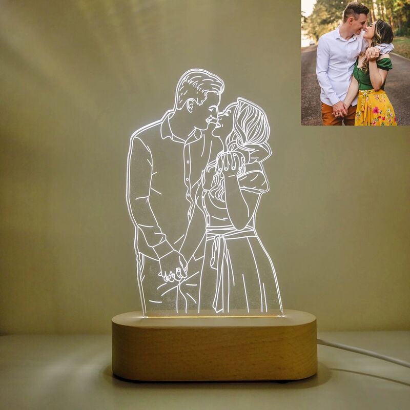 Custom 3D Photo Lamp-For Honey