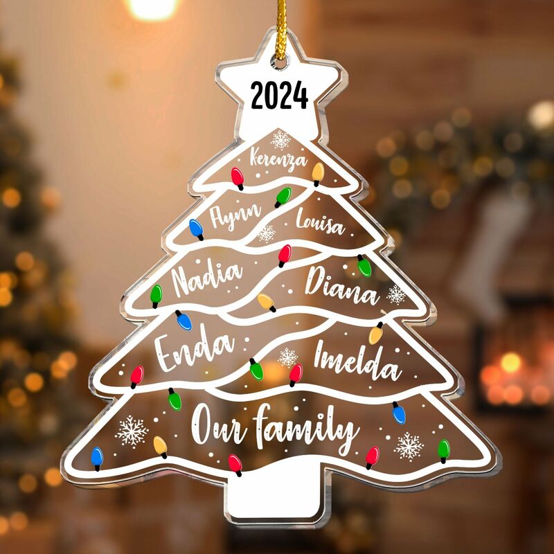 Personalisierter Weihnachtsschmuck Personalisierte Namen Süße Geschenke für die Familie